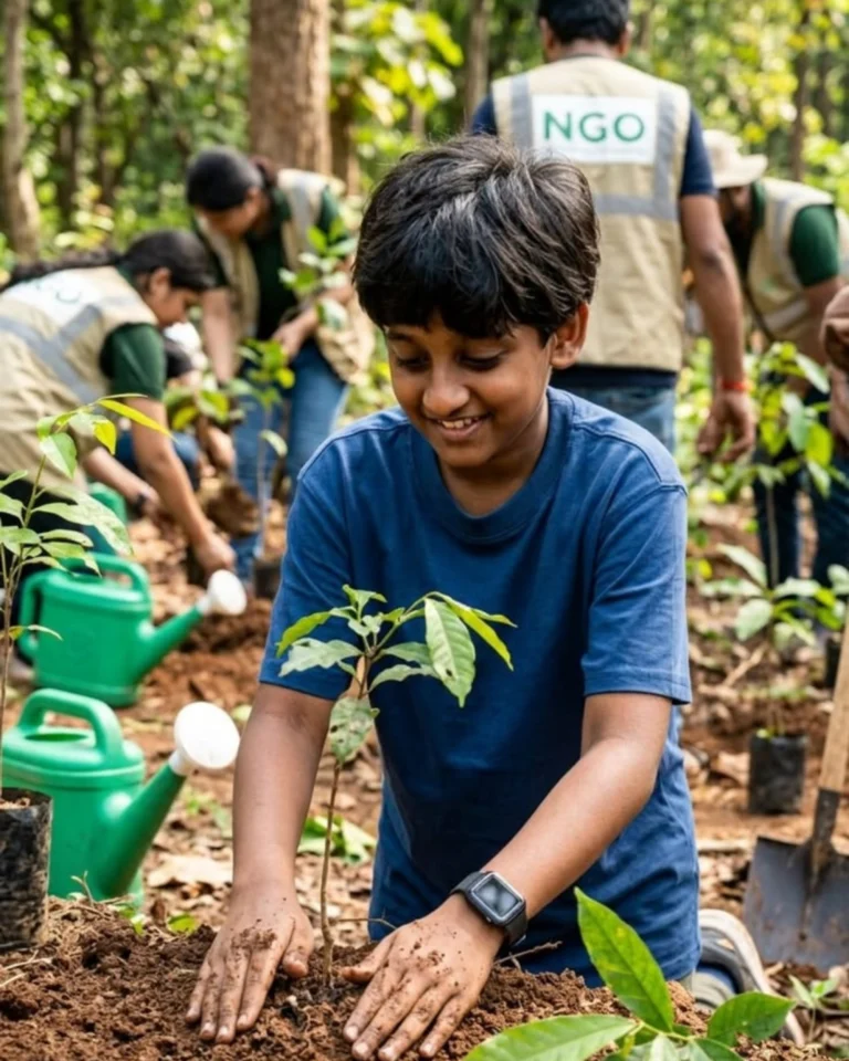 child-planting-tree-environmental-conservation.